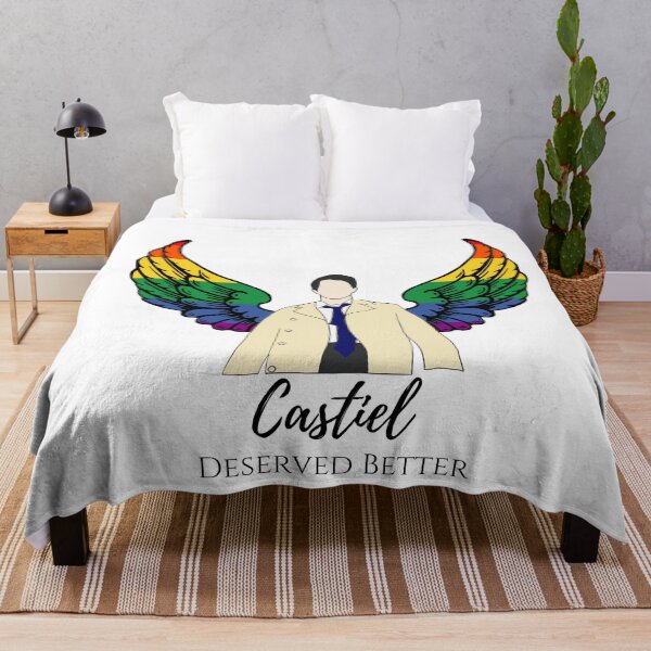 Item preview, Castiel deserved better with rainbow wings designed and sold by LannisterOnMars.