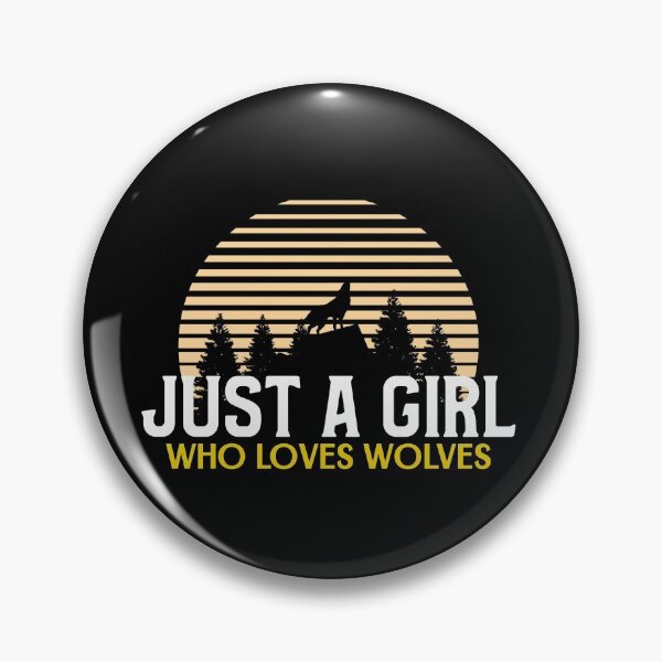 Item preview, Just A Girl Who Loves Wolves designed and sold by jacks-tees.
