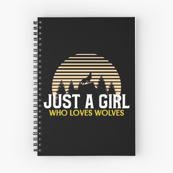 Item preview, Just A Girl Who Loves Wolves designed and sold by jacks-tees.
