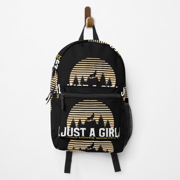 Item preview, Just A Girl Who Loves Wolves designed and sold by jacks-tees.