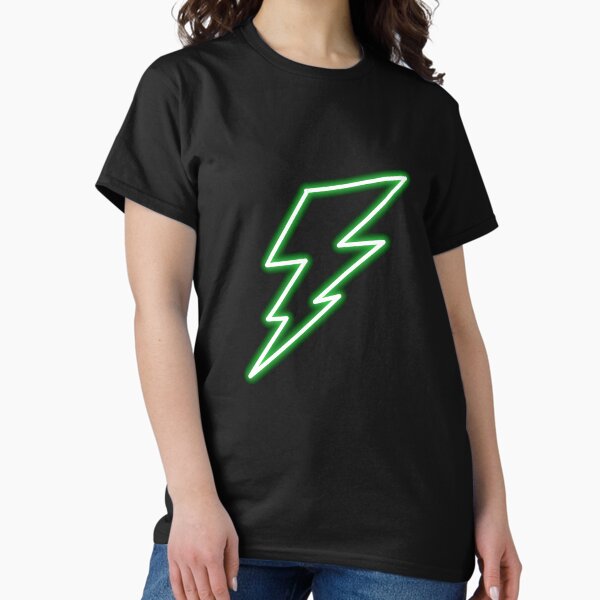 Item preview, Green neon lightning bolt  designed and sold by Artsyscales21.