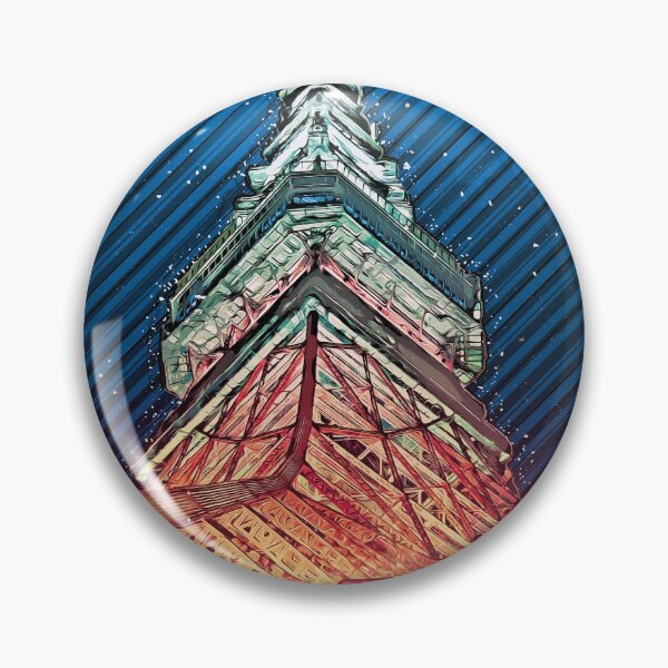 Item preview, Tokyo Tower, Tokyo City, illustration, Manga designed and sold by SkyzCreative.