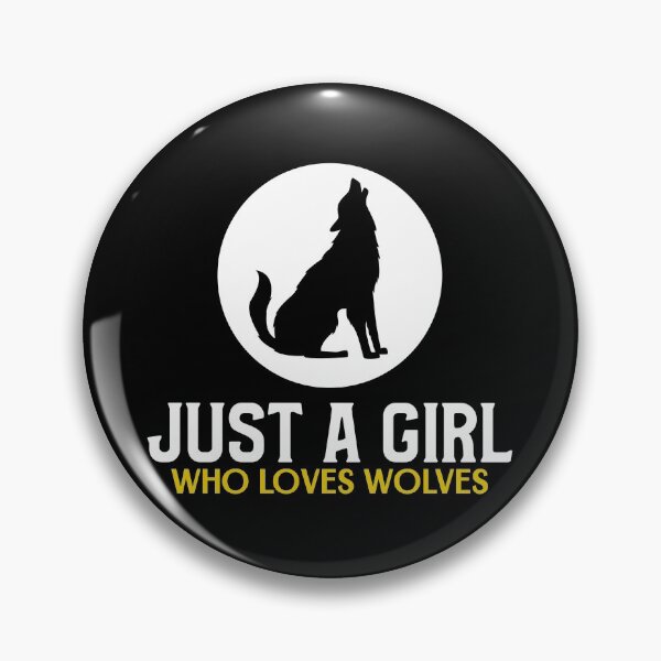 Item preview, Just A Girl Who Loves Wolves designed and sold by jacks-tees.
