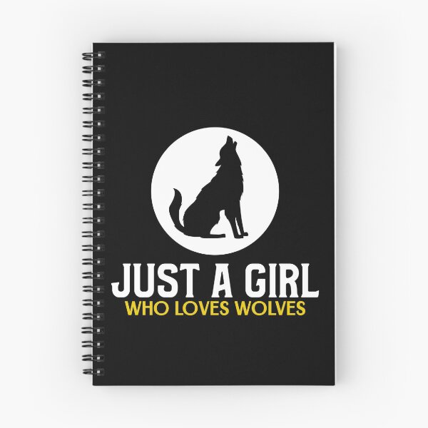 Item preview, Just A Girl Who Loves Wolves designed and sold by jacks-tees.