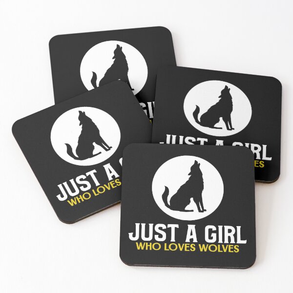Item preview, Just A Girl Who Loves Wolves designed and sold by jacks-tees.