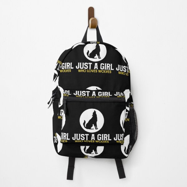 Item preview, Just A Girl Who Loves Wolves designed and sold by jacks-tees.