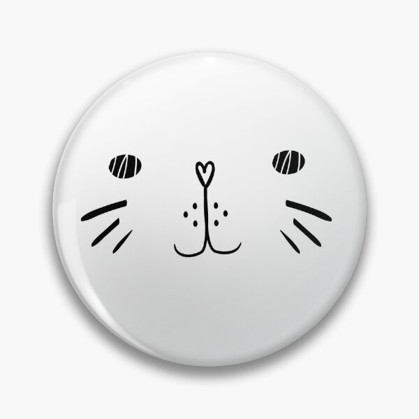Item preview, Cat Whiskers Face Mask : cute , funny , gift , for , friend , heart , nose , mouth , pink , illustration , patern  designed and sold by FLASHOP.