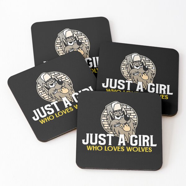 Item preview, Just A Girl Who Loves Wolves designed and sold by jacks-tees.