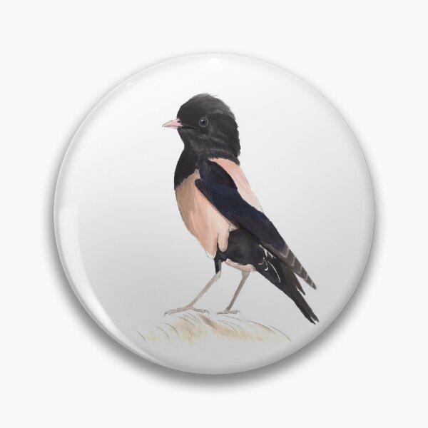 Item preview, Adult Rose-coloured Starling designed and sold by AndrasVasasArt.