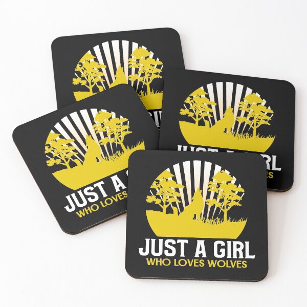 Item preview, Just A Girl Who Loves Wolves designed and sold by jacks-tees.