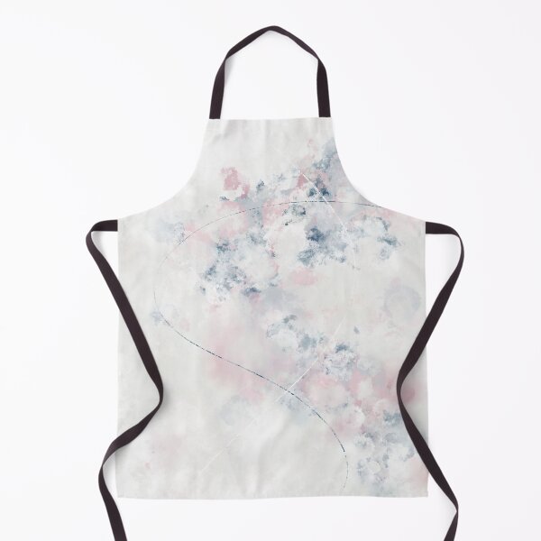 Item preview, Floral Abstract in Vintage White. Dusky Pink and Navy Blue designed and sold by kasamor.