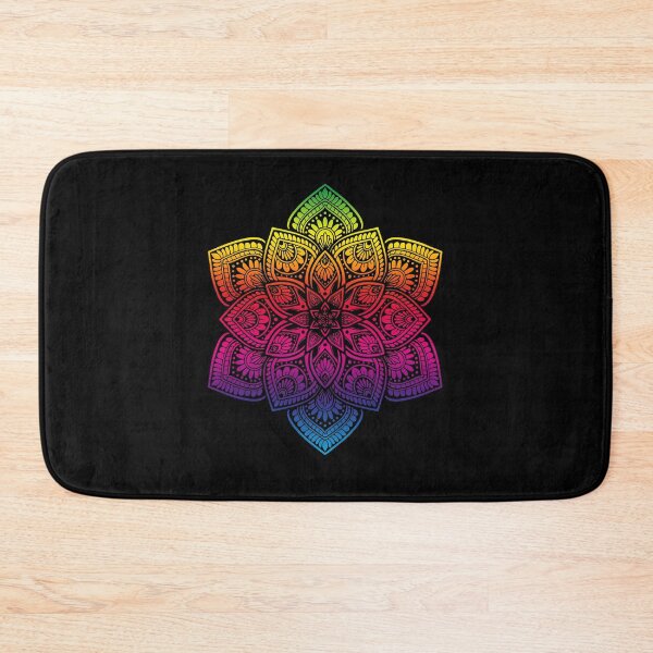 Item preview, Namaste Rainbow Mandala Buddhism Yoga Lover Om Meditation designed and sold by majuga.