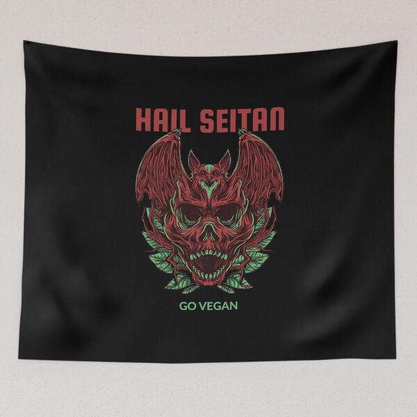 Item preview, Hail Seitan, Go Vegan! designed and sold by malonegayle.