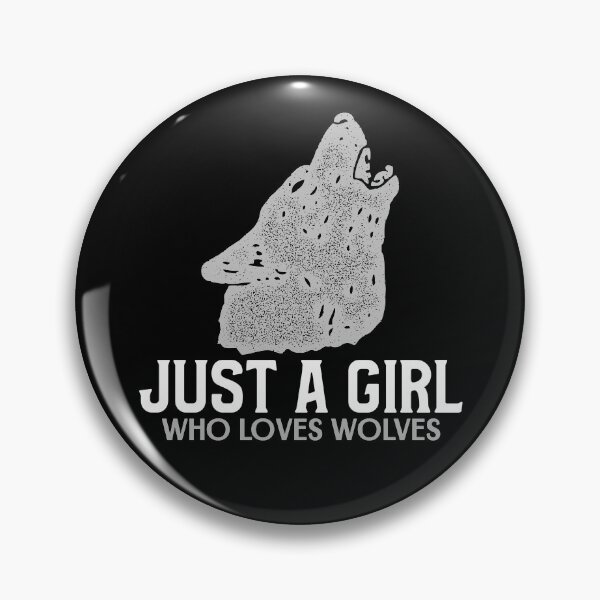 Item preview, Just A Girl Who Loves Wolves designed and sold by jacks-tees.
