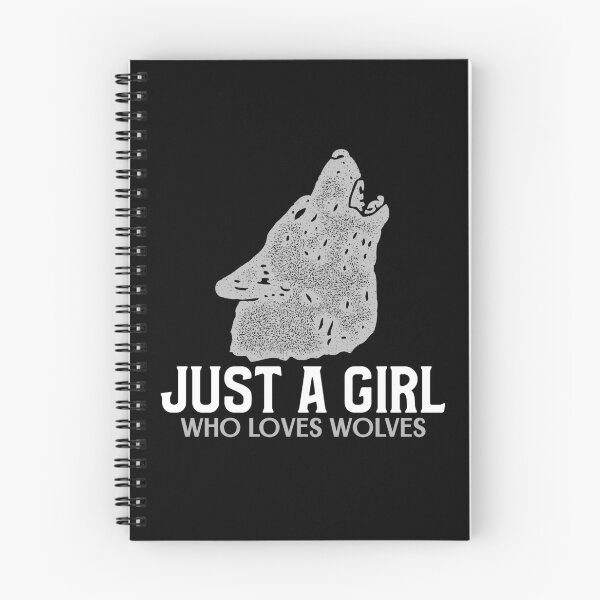 Item preview, Just A Girl Who Loves Wolves designed and sold by jacks-tees.