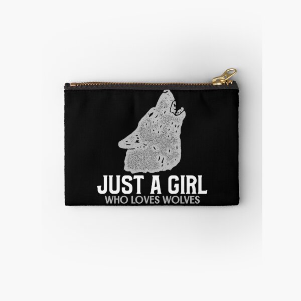 Item preview, Just A Girl Who Loves Wolves designed and sold by jacks-tees.
