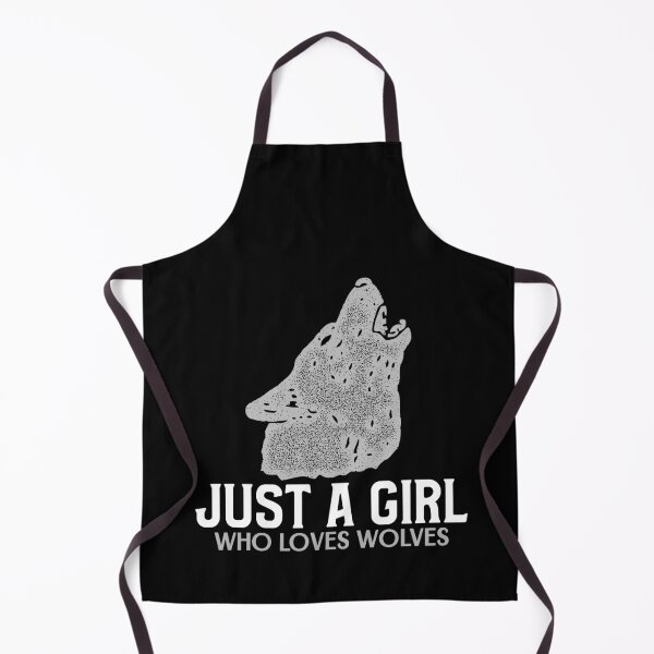 Item preview, Just A Girl Who Loves Wolves designed and sold by jacks-tees.