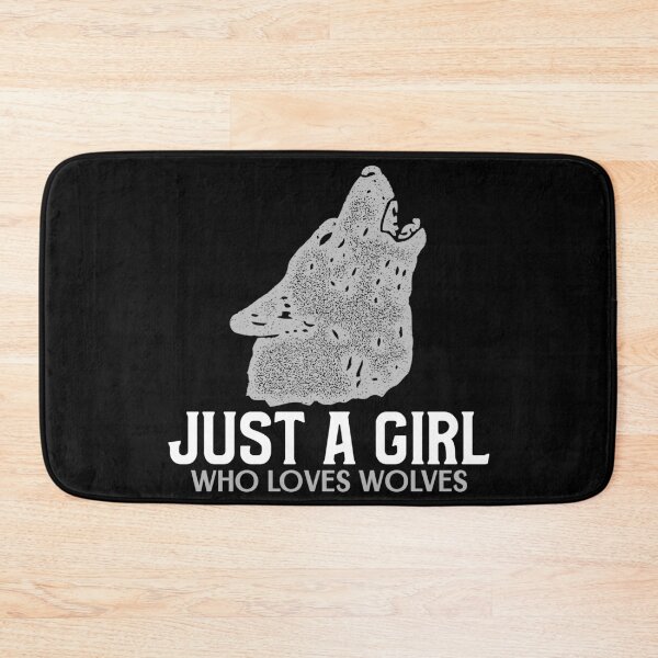 Item preview, Just A Girl Who Loves Wolves designed and sold by jacks-tees.