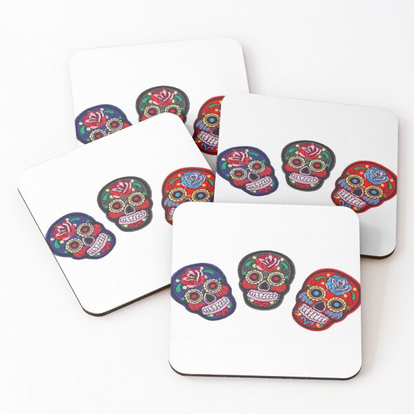 Item preview, Skull with Flower Sticker - Set of 3 designed and sold by designolo.