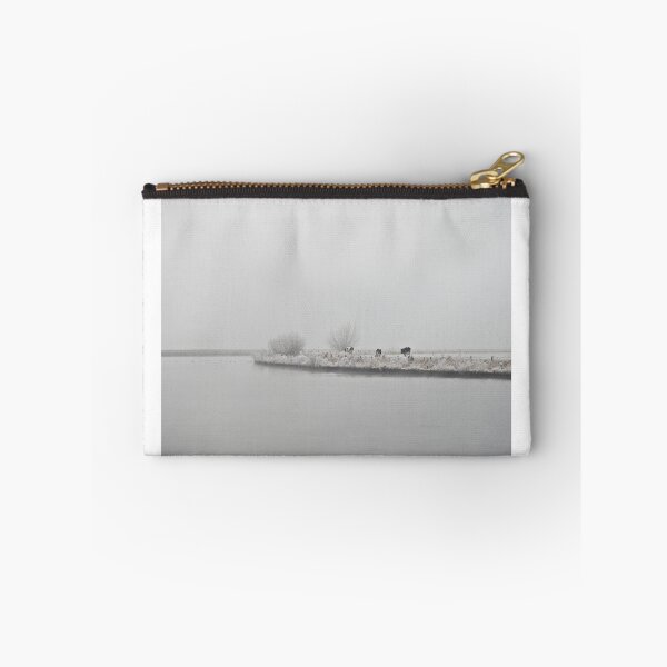 Item preview, Frosted Dutch polder landscape with cows and a river designed and sold by Anita van Gendt.