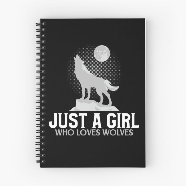 Item preview, Just A Girl Who Loves Wolves designed and sold by jacks-tees.