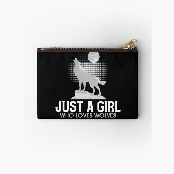 Item preview, Just A Girl Who Loves Wolves designed and sold by jacks-tees.