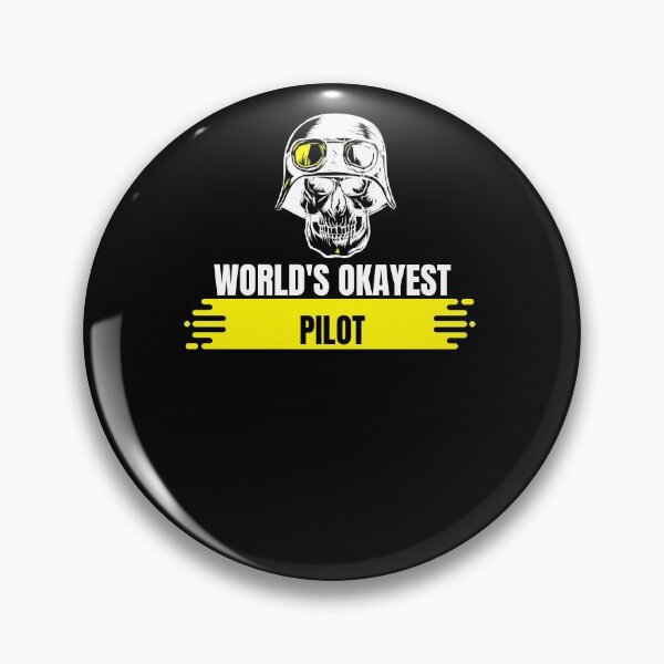 Item preview, World's Okayest Pilot designed and sold by sketchypages.