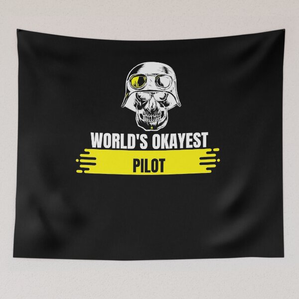 Item preview, World's Okayest Pilot designed and sold by sketchypages.