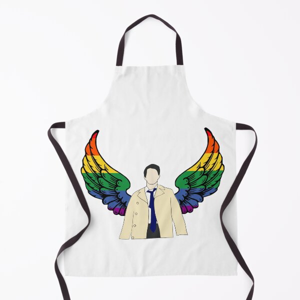 Item preview, Castiel drawing with rainbow wings designed and sold by LannisterOnMars.