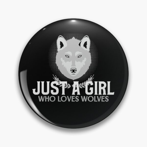 Item preview, Just A Girl Who Loves Wolves designed and sold by jacks-tees.