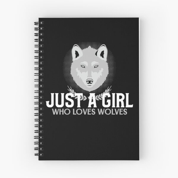 Item preview, Just A Girl Who Loves Wolves designed and sold by jacks-tees.