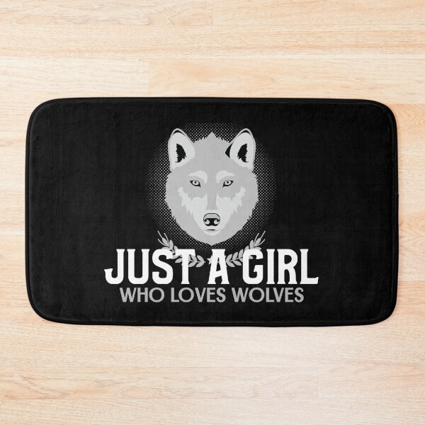 Item preview, Just A Girl Who Loves Wolves designed and sold by jacks-tees.