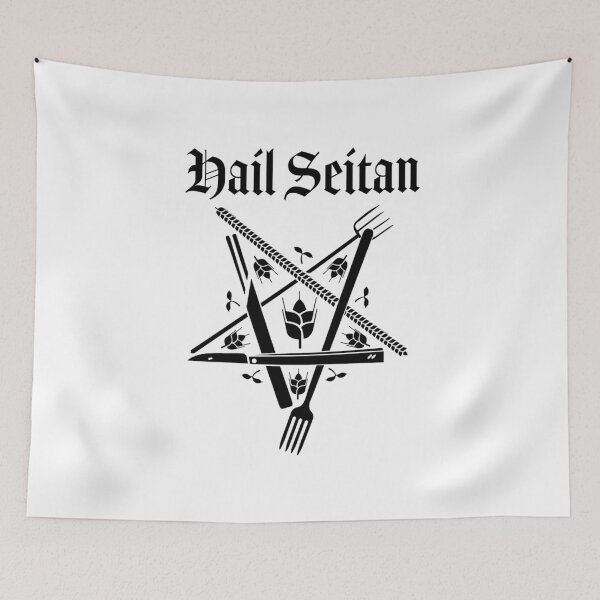 Item preview, Hail Seitan, Go Vegan! designed and sold by janarobinson91.