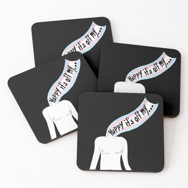 Item preview, Happy It's off My...Chest (Black Outline w/ Flag) designed and sold by SimplyPride.