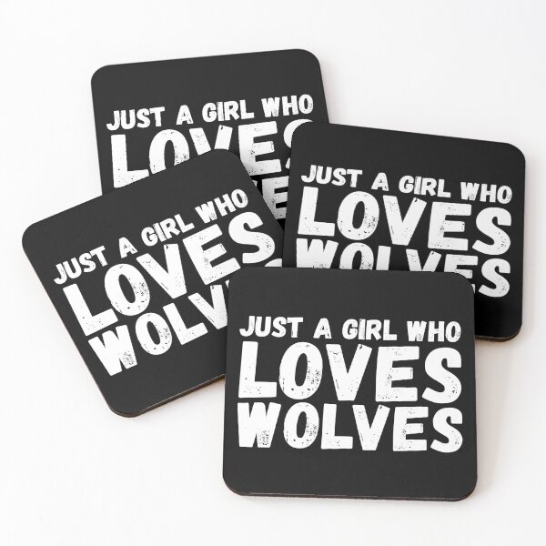 Item preview, Just A Girl Who Loves Wolves designed and sold by jacks-tees.