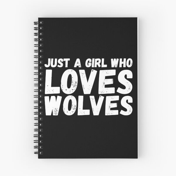 Item preview, Just A Girl Who Loves Wolves designed and sold by jacks-tees.