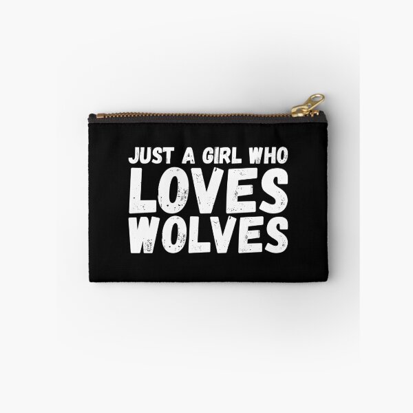 Item preview, Just A Girl Who Loves Wolves designed and sold by jacks-tees.