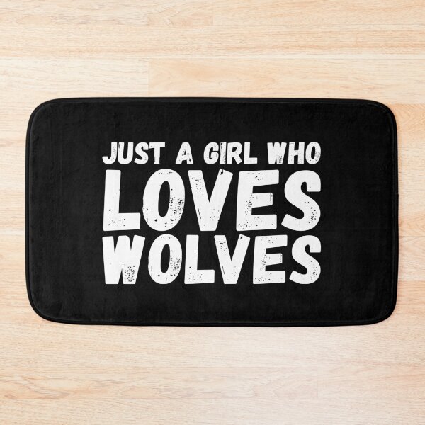 Item preview, Just A Girl Who Loves Wolves designed and sold by jacks-tees.