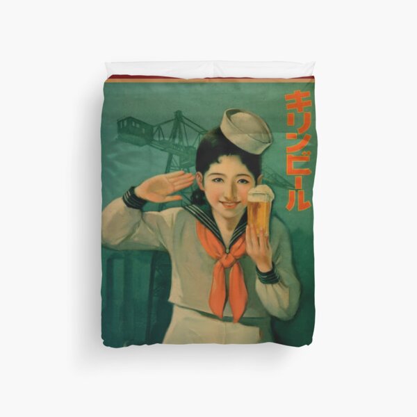 Item preview, Vintage Japanese Beer Advertisement - Sailor Girl designed and sold by UN-labelledGirl.