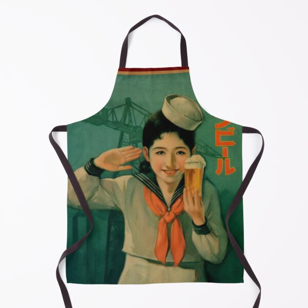 Item preview, Vintage Japanese Beer Advertisement - Sailor Girl designed and sold by UN-labelledGirl.
