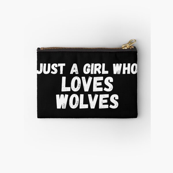 Item preview, Just A Girl Who Loves Wolves designed and sold by jacks-tees.