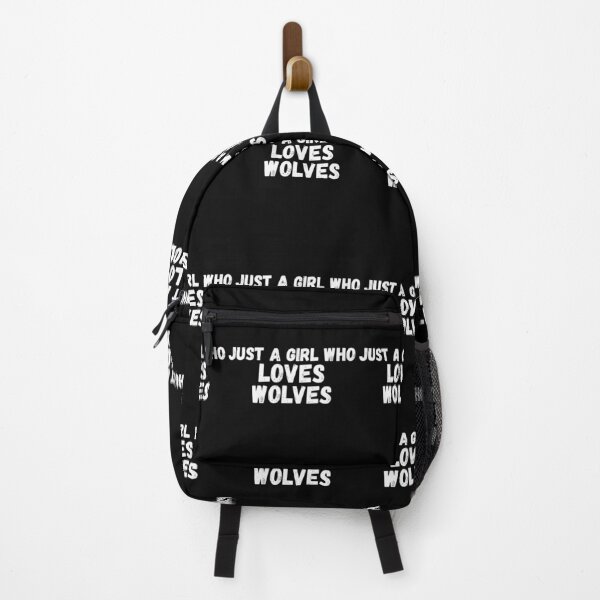 Item preview, Just A Girl Who Loves Wolves designed and sold by jacks-tees.