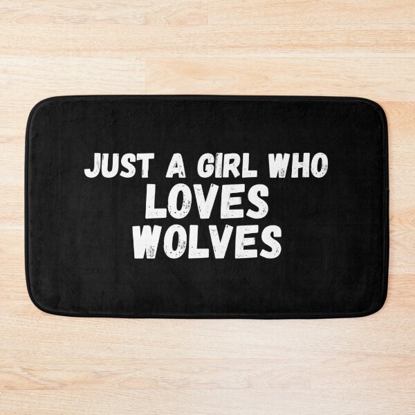 Item preview, Just A Girl Who Loves Wolves designed and sold by jacks-tees.