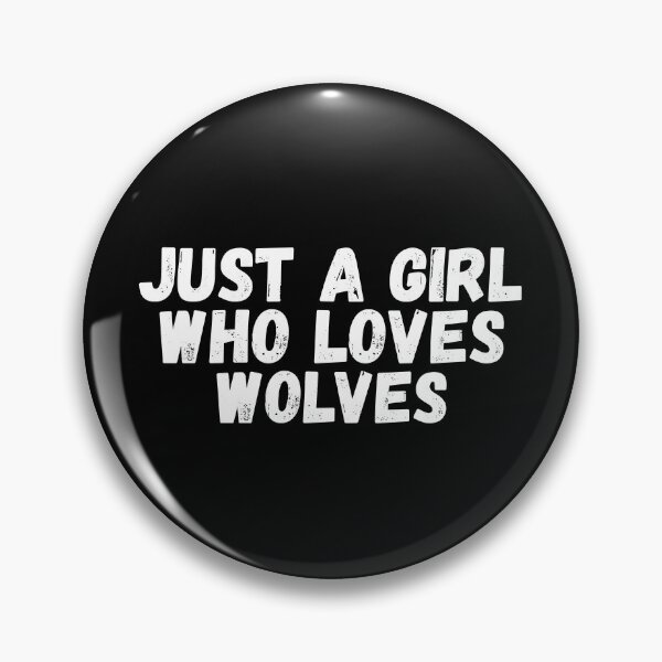 Item preview, Just A Girl Who Loves Wolves designed and sold by jacks-tees.