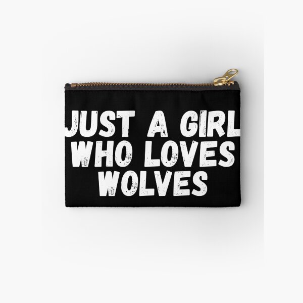 Item preview, Just A Girl Who Loves Wolves designed and sold by jacks-tees.