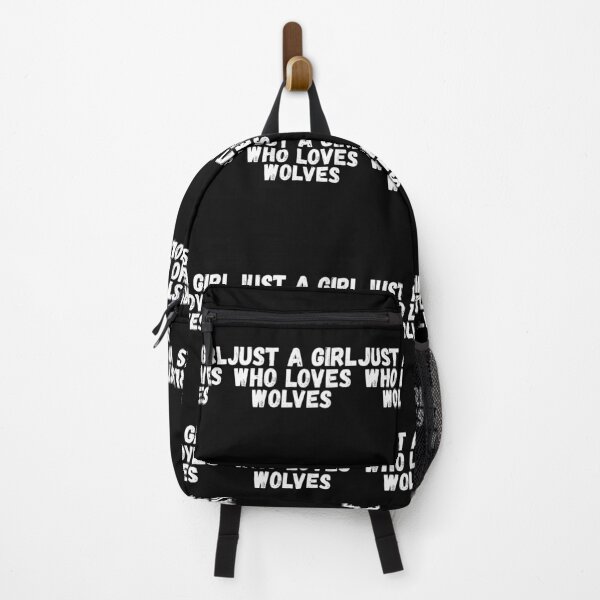 Item preview, Just A Girl Who Loves Wolves designed and sold by jacks-tees.