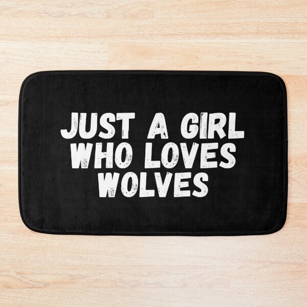 Item preview, Just A Girl Who Loves Wolves designed and sold by jacks-tees.