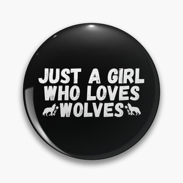 Item preview, Just A Girl Who Loves Wolves designed and sold by jacks-tees.