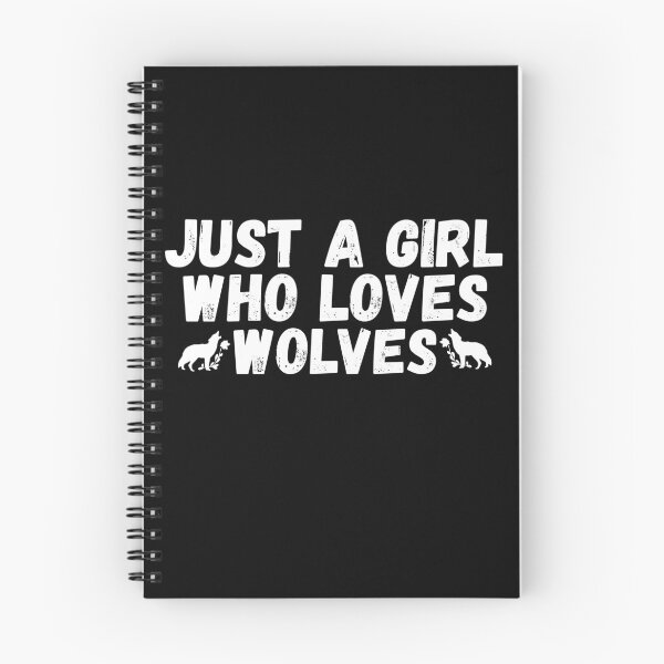 Item preview, Just A Girl Who Loves Wolves designed and sold by jacks-tees.
