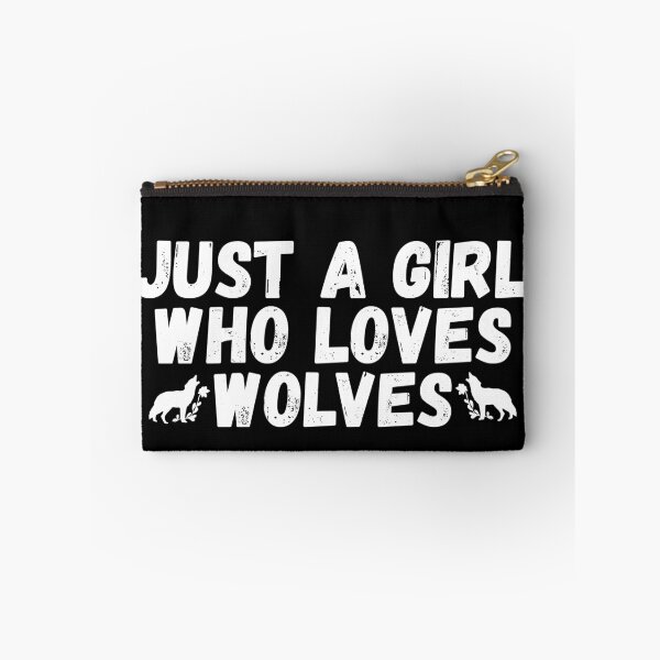 Item preview, Just A Girl Who Loves Wolves designed and sold by jacks-tees.